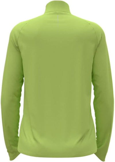 Odlo Damen Essentials_313431 Langarm Shirt mit halben Reissverschluss (1er Pack) XL Sharp Green, XL