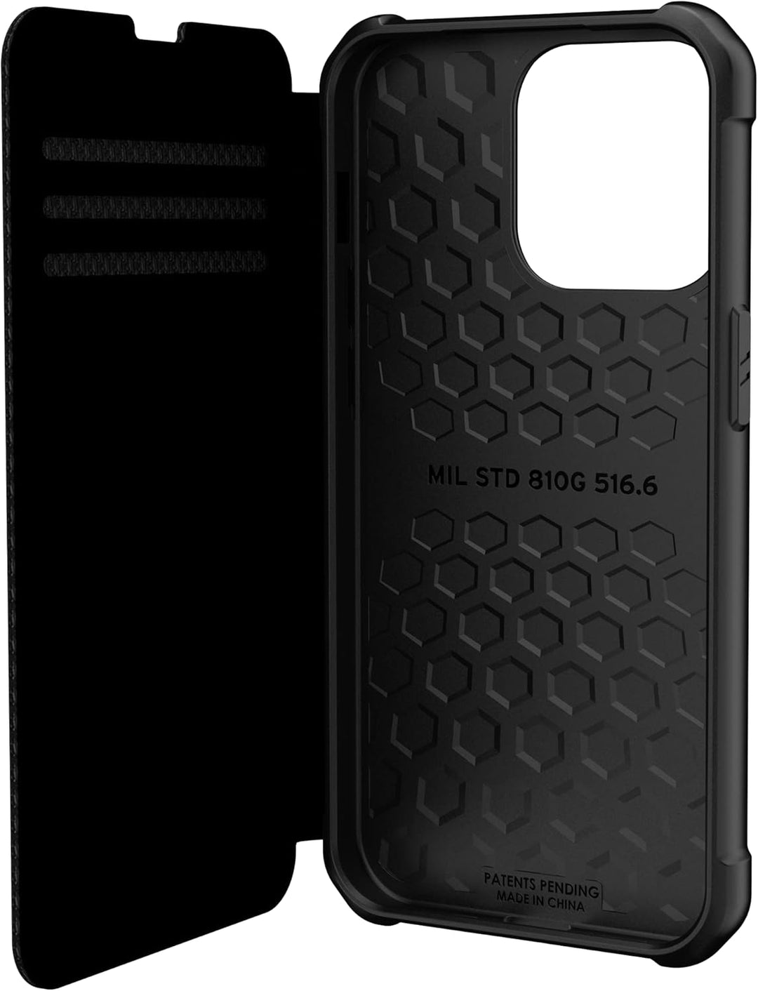 Urban Armor Gear Metropolis Folio Hülle kompatibel mit Apple iPhone 13 Pro [Wireless Charging (Qi) k
