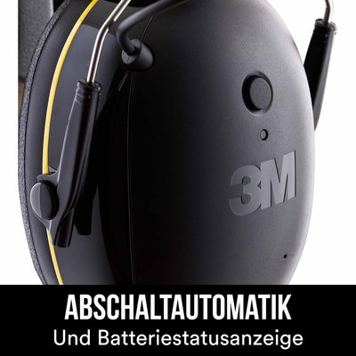 3M WorkTunes Connect 90543EC1, Kabelloser Gehörschutz mit Bluetooth®-Technologie, integriertes Mikro