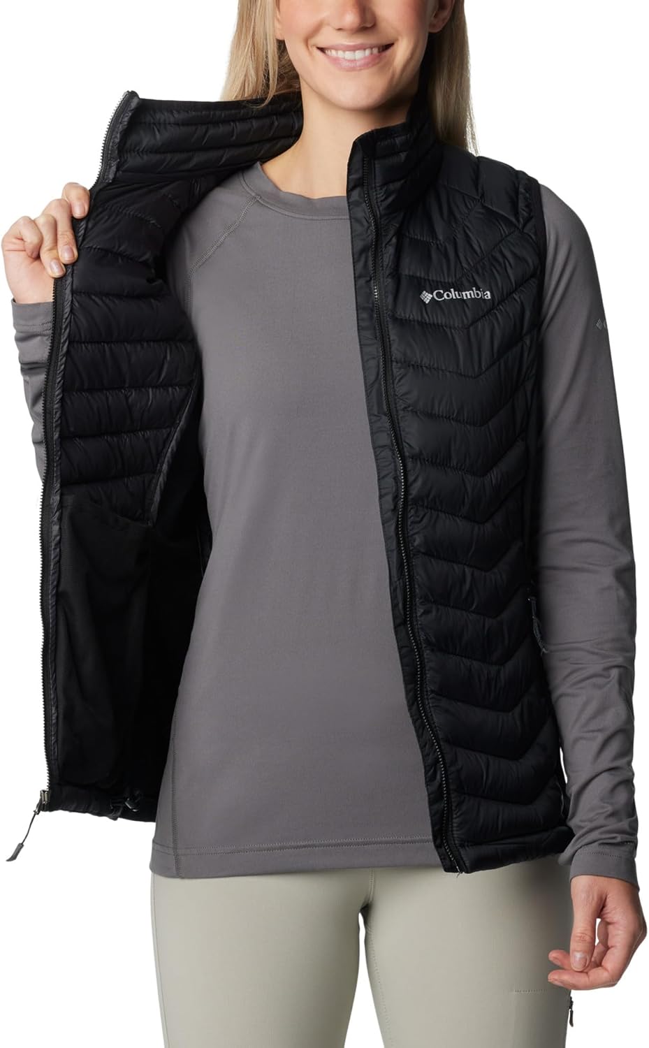 Columbia Damen Powder Pass Steppweste XS Black 012