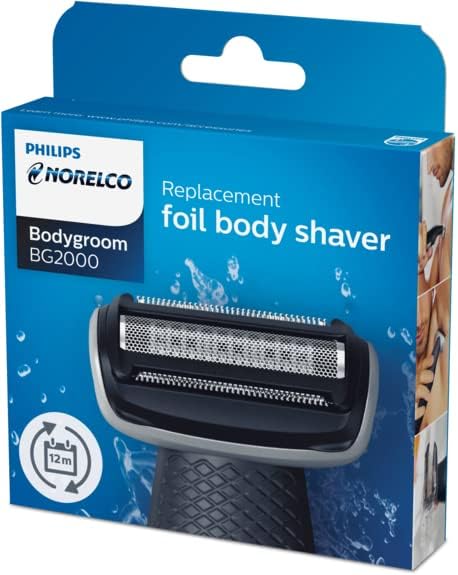 Norelco BG2000 Ersatzkopf für Bodygroom, Schwarzmetall, Wasserdicht, Aufladbar, Männer, Körperpflege