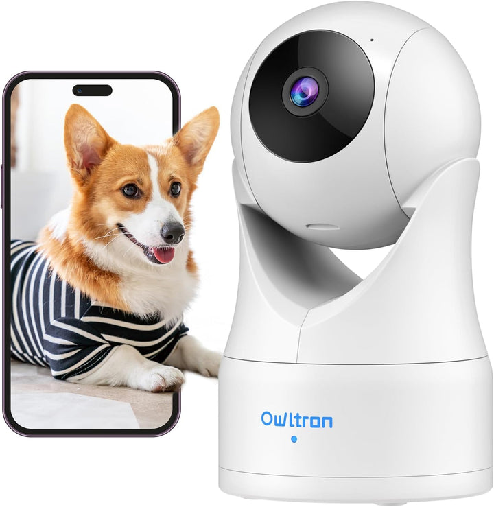 owltron überwachungskamera innen, Kamera überwachung innen mit Bewegungserkennung, 360 Grad Indoor W