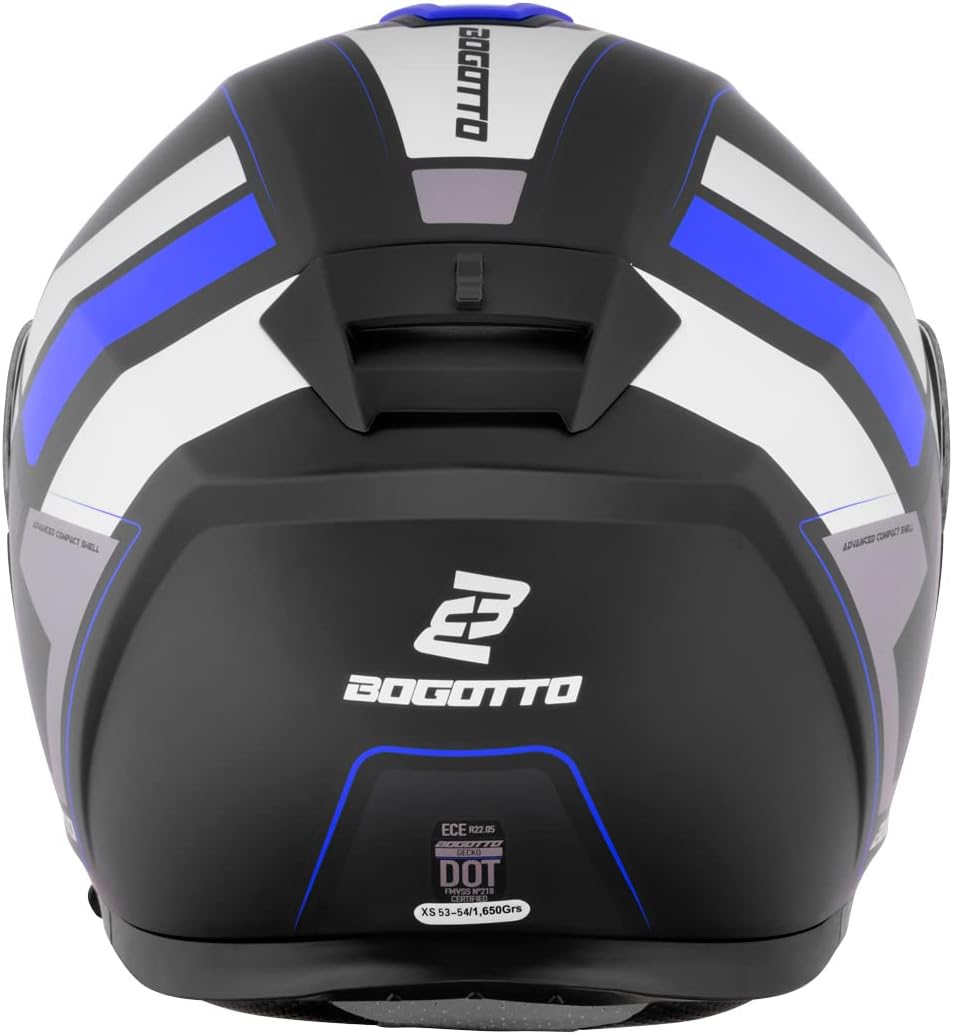 Bogotto FF403 Murata Klapphelm M (57/58) blau/schwarz, M (57/58) blau/schwarz
