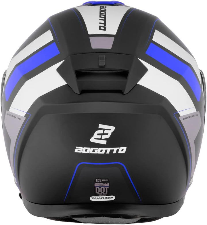 Bogotto FF403 Murata Klapphelm M (57/58) blau/schwarz, M (57/58) blau/schwarz