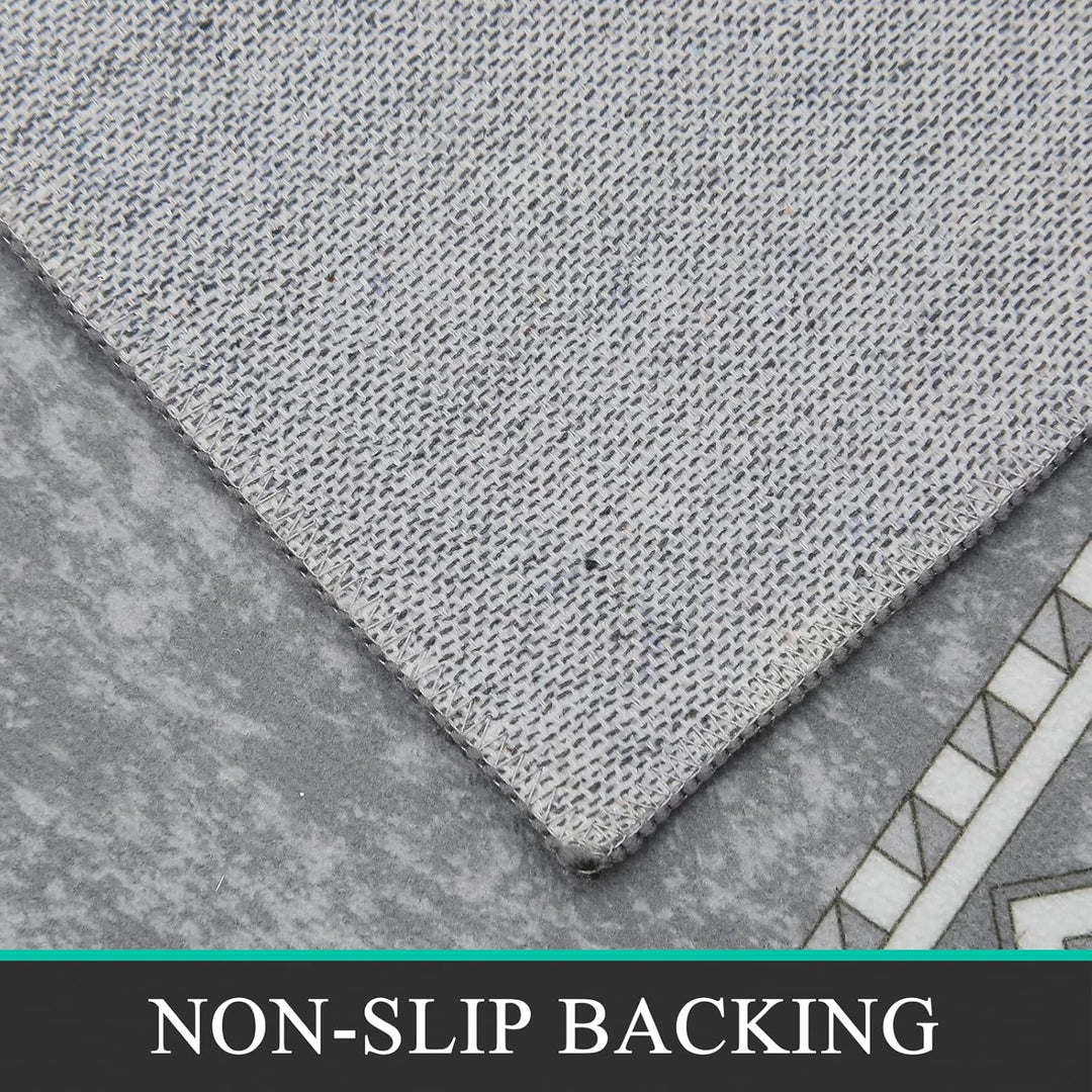 Teppich Läufer 60x180cm Waschbar rutschfest Läufer Flur Teppich Küchenläufer dauerhaft Eingangstürma