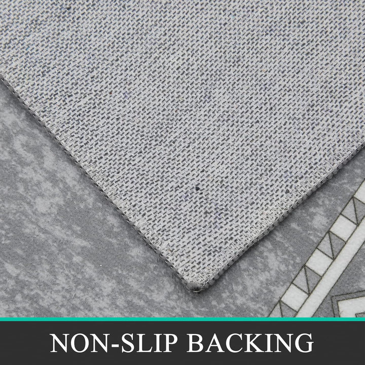 Teppich Läufer 60x180cm Waschbar rutschfest Läufer Flur Teppich Küchenläufer dauerhaft Eingangstürma