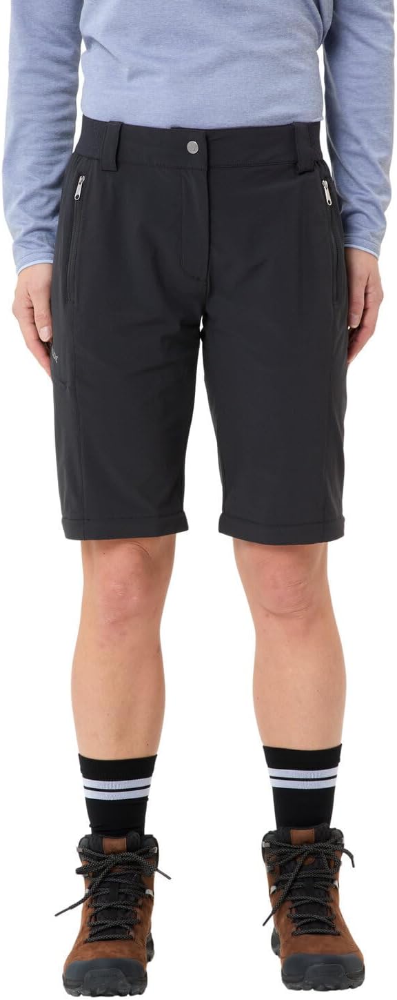VAUDE Women's Farley Stretch Zo T-Zip Pants Ii Trousers 34 Schwarz, 34 Schwarz