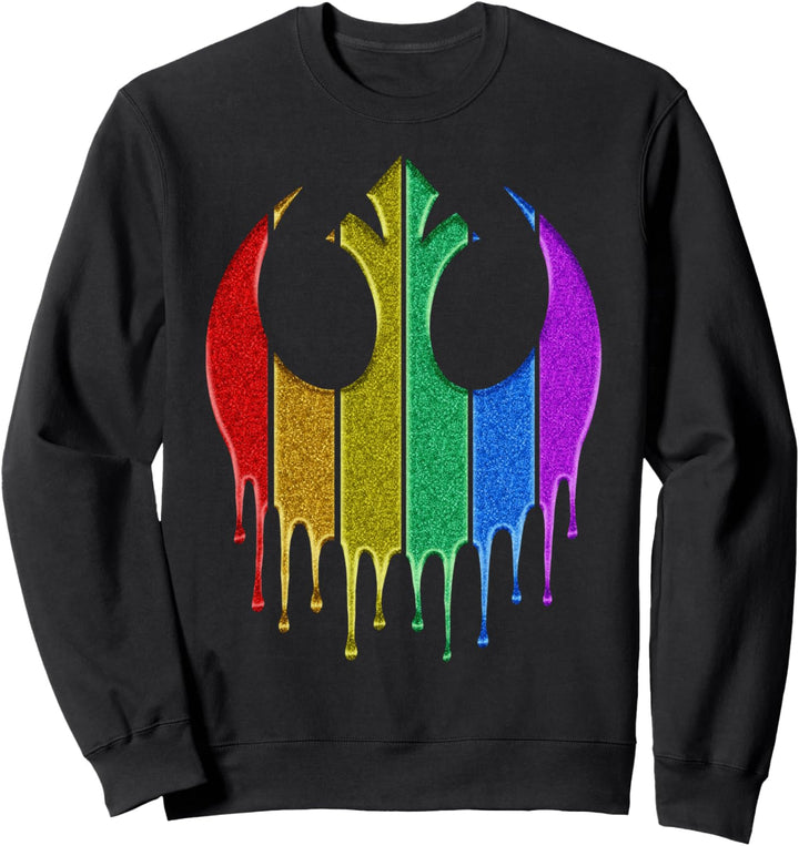 Star Wars Rebel Rainbow Glitter Logo Sweatshirt