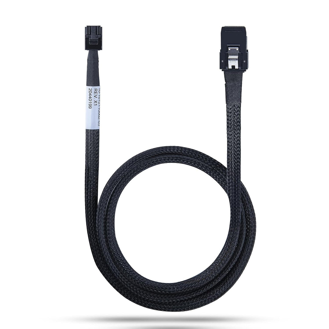 H!Fiber.com Mini SAS HD SFF-8643 zu Mini SAS SFF-8087 Kabel, 0.8 meter (2.6ft) SFF-8643 to SFF-8087