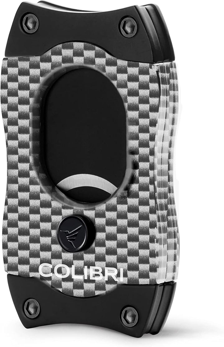 Colibri S-Cut Zigarrenschneider - Kohlefaser-Muster - Klassischer Gerader Schnitt - Bis zu 66 Ringma