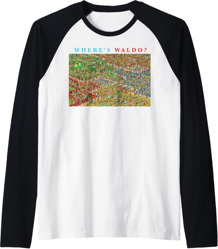 Where's Waldo? Flower Waldo Raglan