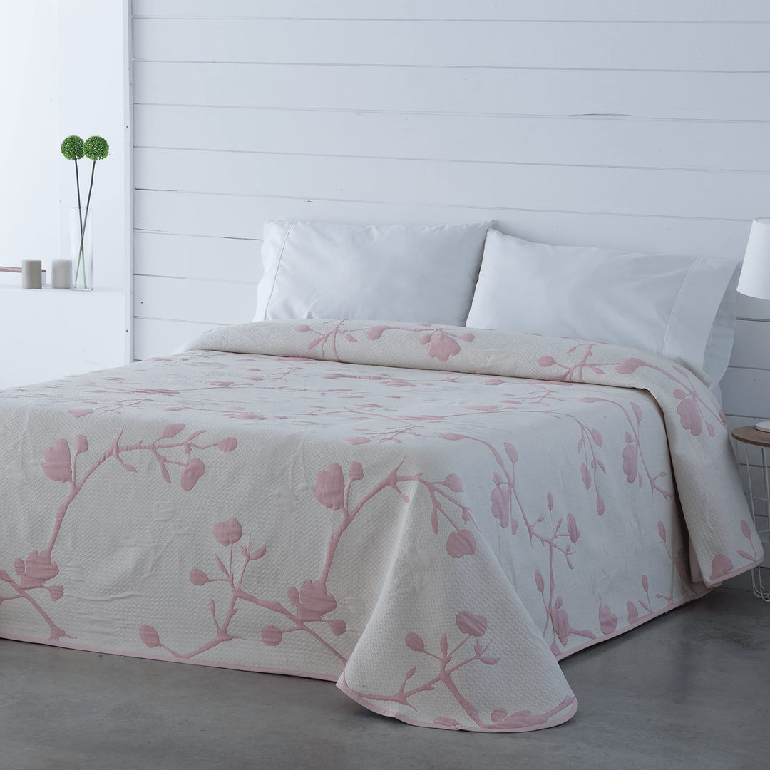 VIALMAN Tagesdecke, leicht, Rosa, 105 x 190 cm 105x190 cm Rosa, 105x190 cm Rosa