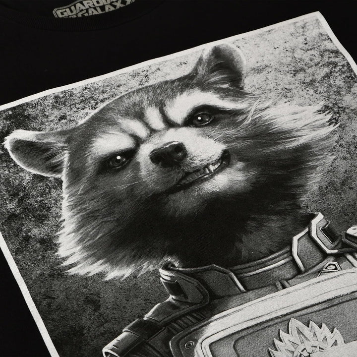 Elbenwald Marvel T-Shirt mit verschiedenen Motiven für Herren Damen Unisex Baumwolle schwarz M Rocke