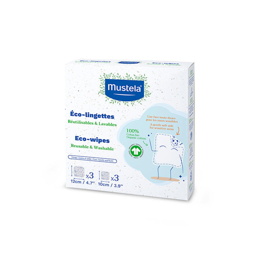 Mustela Wiederverwendbare 100% Baumwolle GOTS Wickeltücher, Körper und Make-up, Baby und Familie - R