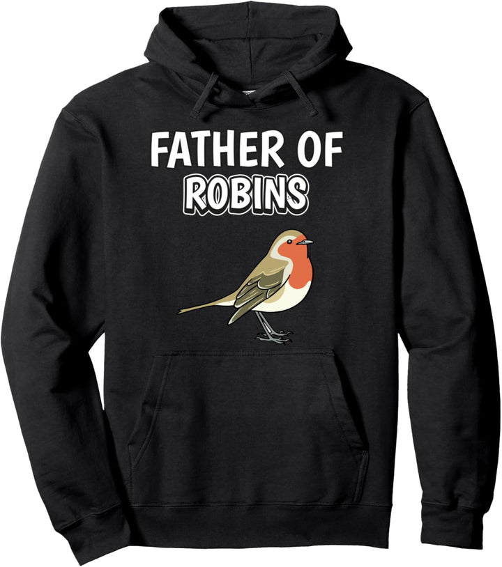 Herren Jungen Father Of Robins Papa Vatertag Rotkehlchen Pullover Hoodie