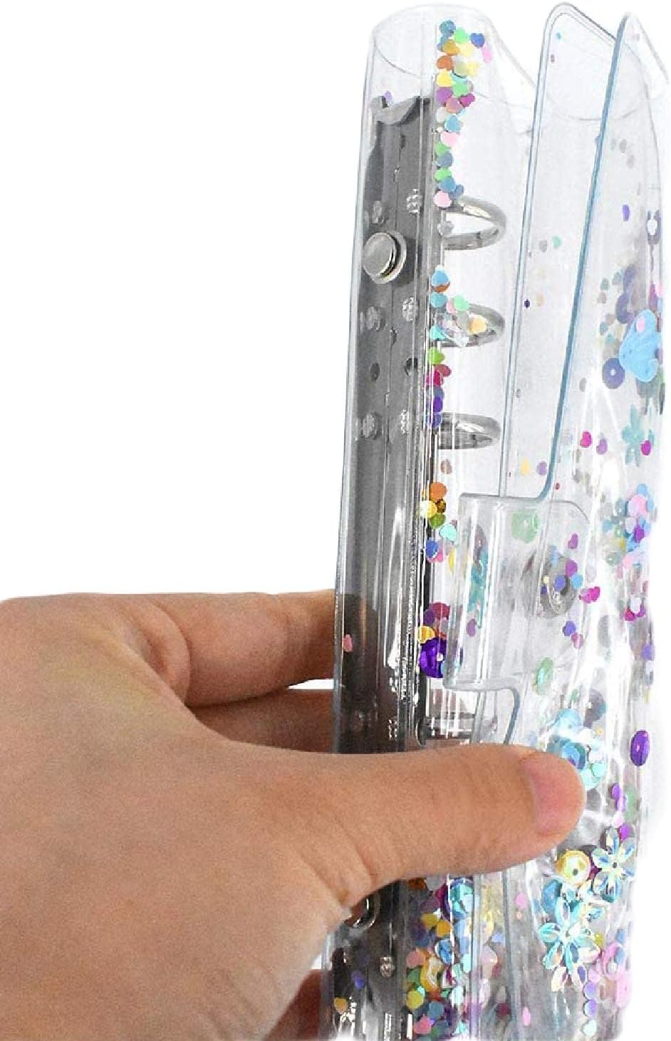 3 STÜCKE A5 Binderhülle, transparentes weiches PVC 6-Loch-Ringbuch, nachfüllbarer Papierbinder mit G