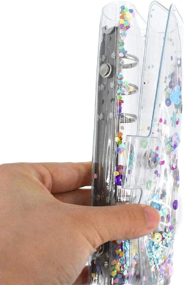 3 STÜCKE A5 Binderhülle, transparentes weiches PVC 6-Loch-Ringbuch, nachfüllbarer Papierbinder mit G
