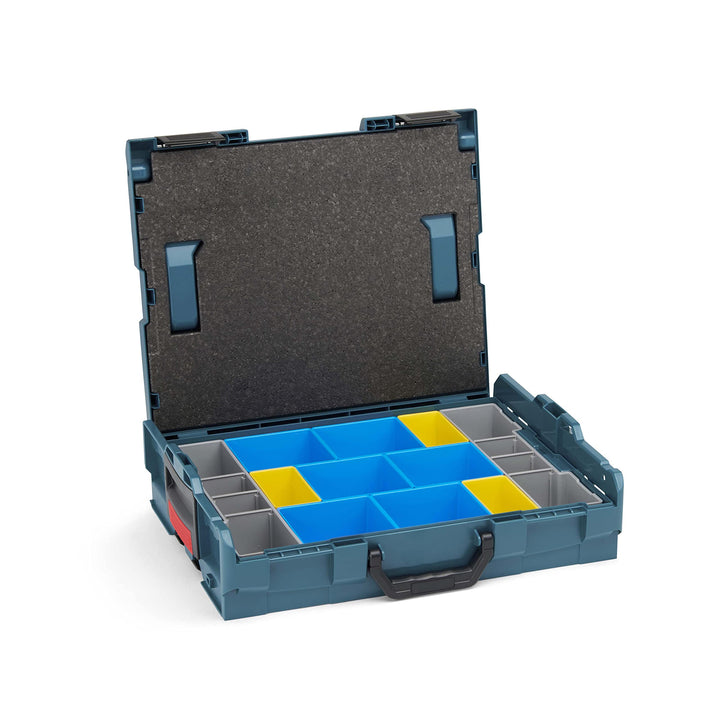 Bosch Sortimo L-Boxx 102 Werkzeugkoffer-Set • professional blau ohne Logo • bestückt mit Ordnungssys