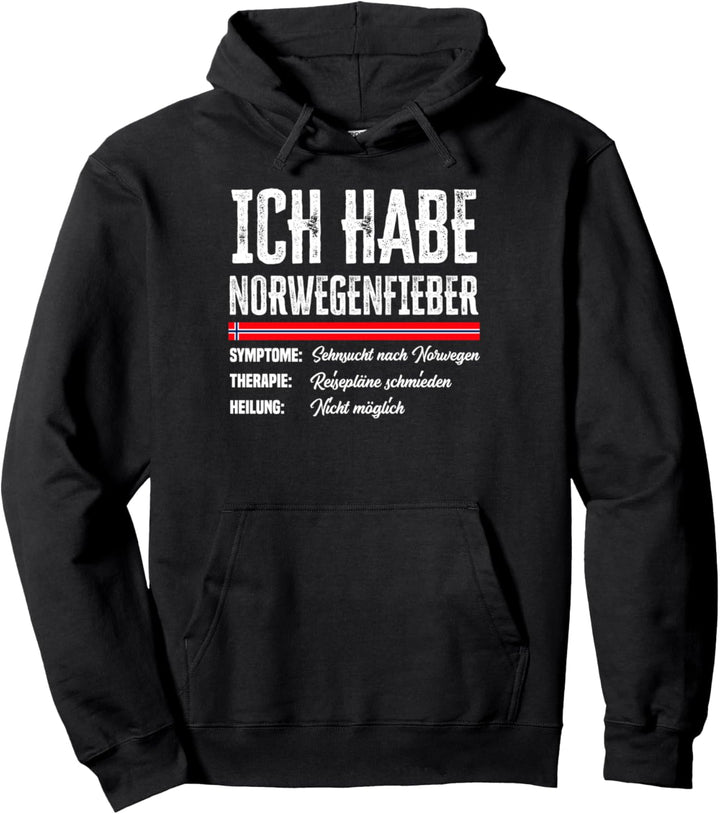 Ich Habe Norwegenfieber Skandinavien Lustiges Norwegen Pullover Hoodie