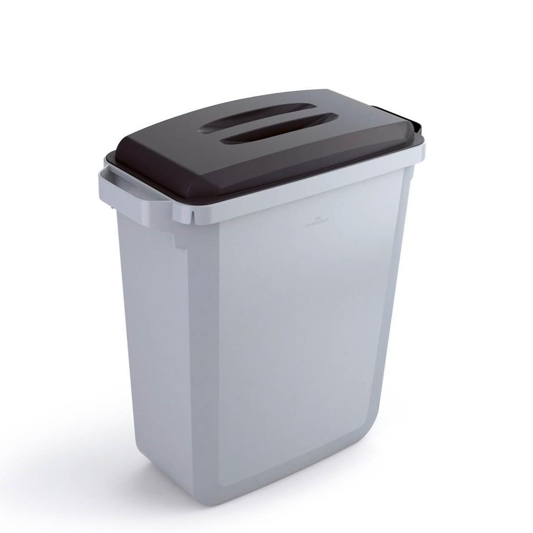 DURABLE Abfalleimer DURABIN VEH2012029 60l grau +Deckel sw