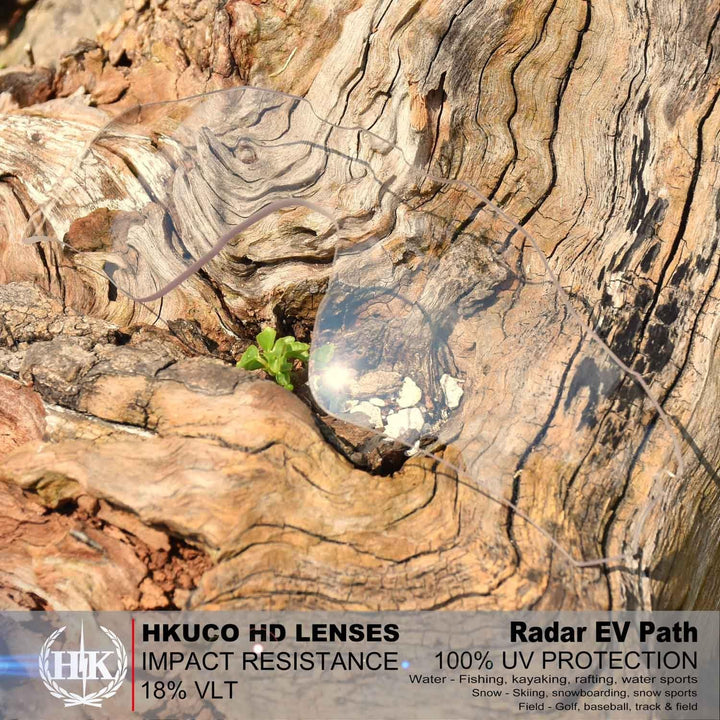 HKUCO Plus Replacement Lenses for Oakley Radar EV Path Sunglasses Transparent/Transparent Yellow Pol