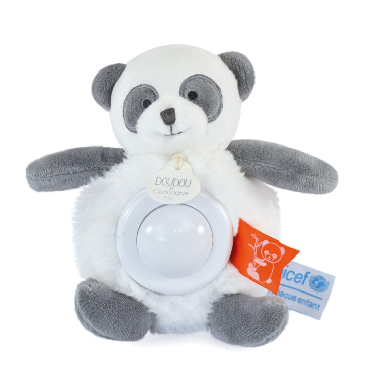 Doudou et Compagnie - Nachtlicht – Panda – Schwarz und Weiss – 20 cm – Bébé & Moi – Unicef – DC3996