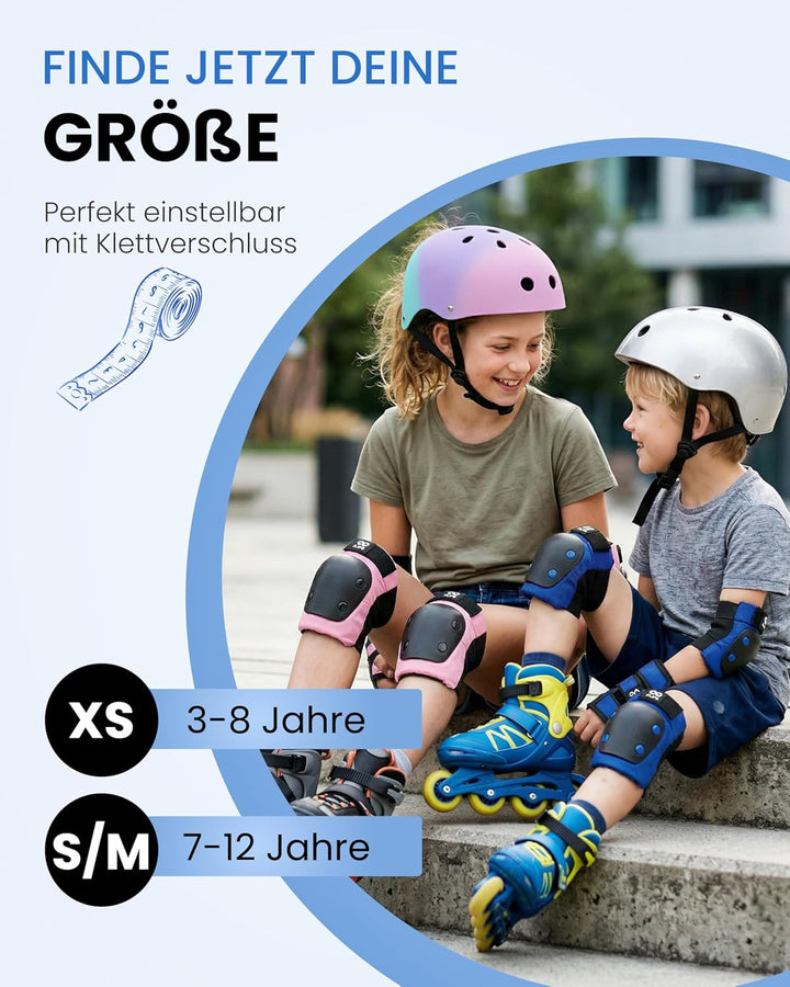99FLIPS Protektoren Kinder Knieschoner Kinder 3 Jahre - Schoner Inliner Set - Schutzausrüstung - Kni