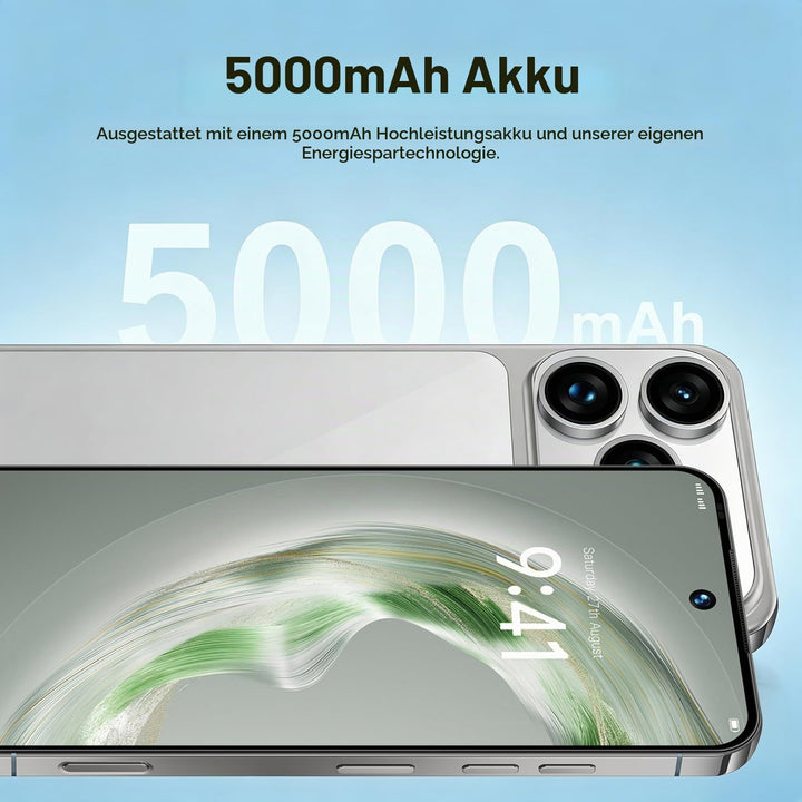 4G Dual SIM Smartphone mit 6,6 Zoll InCell HD-Bildschirm, 4GB+32GB Speicher (bis 256GB erweiterbar),