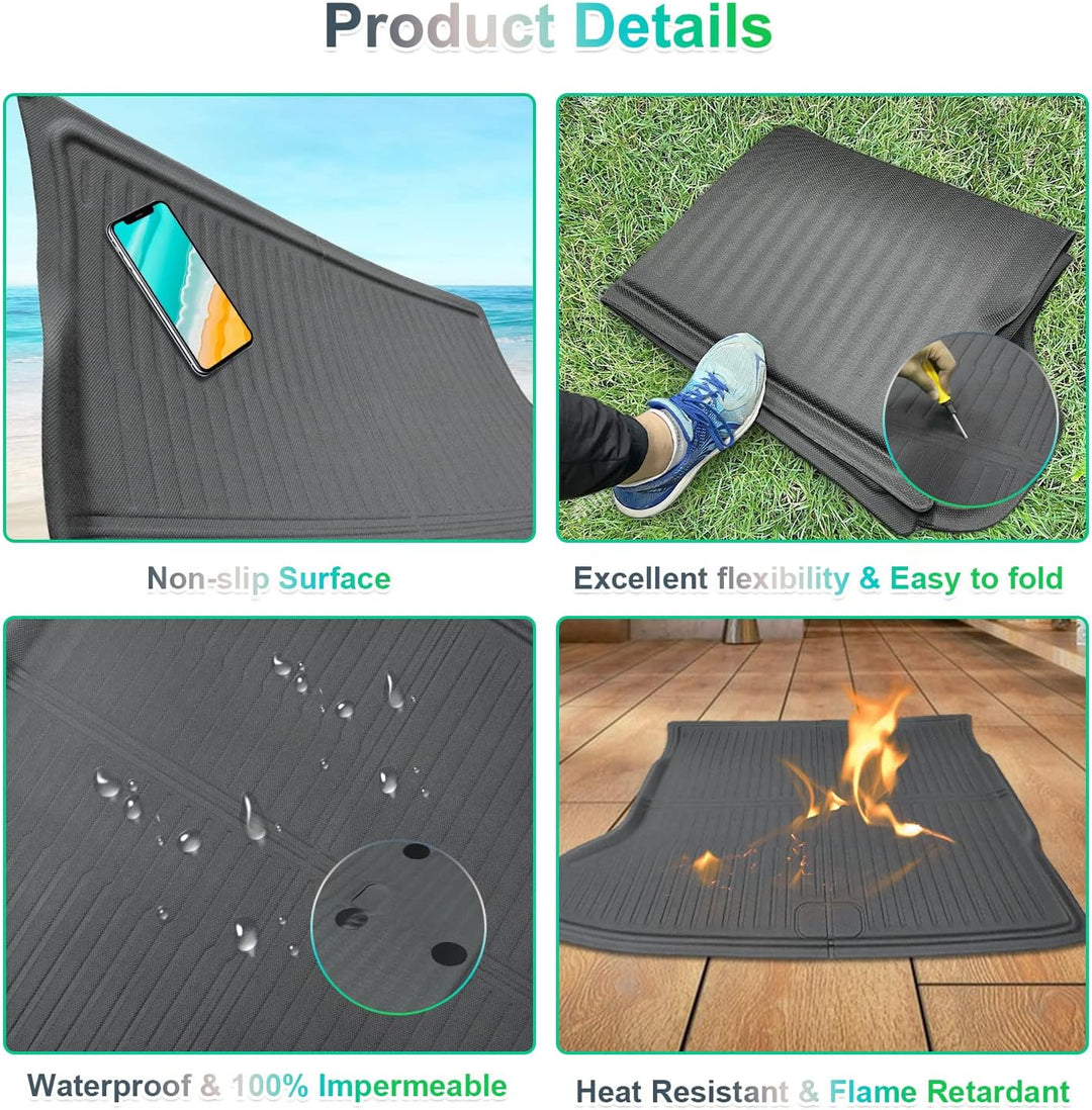 [3 Stück] GAFAT Ki-a EV6 / GT/GT Line 2021-2024 2025 Kofferraummatte, EV6 2023 Kofferraumwanne EV6 M