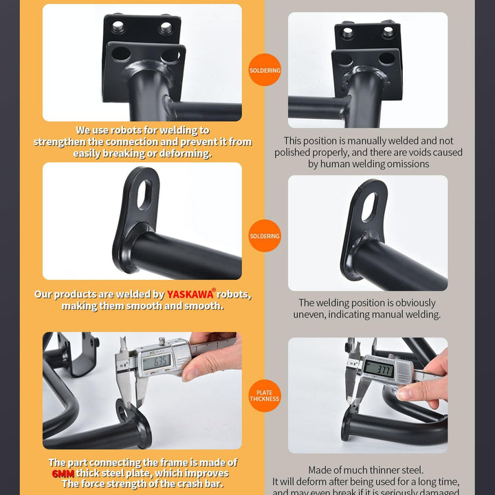 Schwarze Highway Bars für CMX500 Rebel 17-23, Motorrad Stahl Motorschutz Stossstange Sturzbügel Rahm