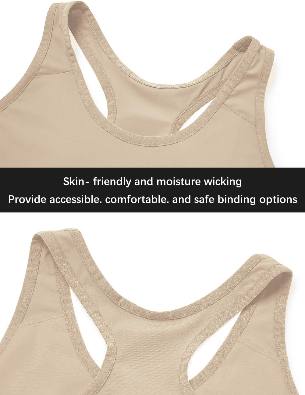 Idtswch Chest Binder for Transgender FTM Binder Compression Tomboy Trans Bandage Bra Cosplay Underwe