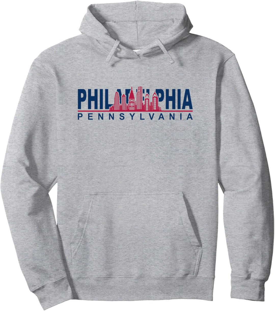 Philadelphia Pennsylvania Cityskype - Skyline Philadelphia Pullover Hoodie