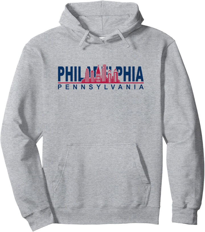 Philadelphia Pennsylvania Cityskype - Skyline Philadelphia Pullover Hoodie
