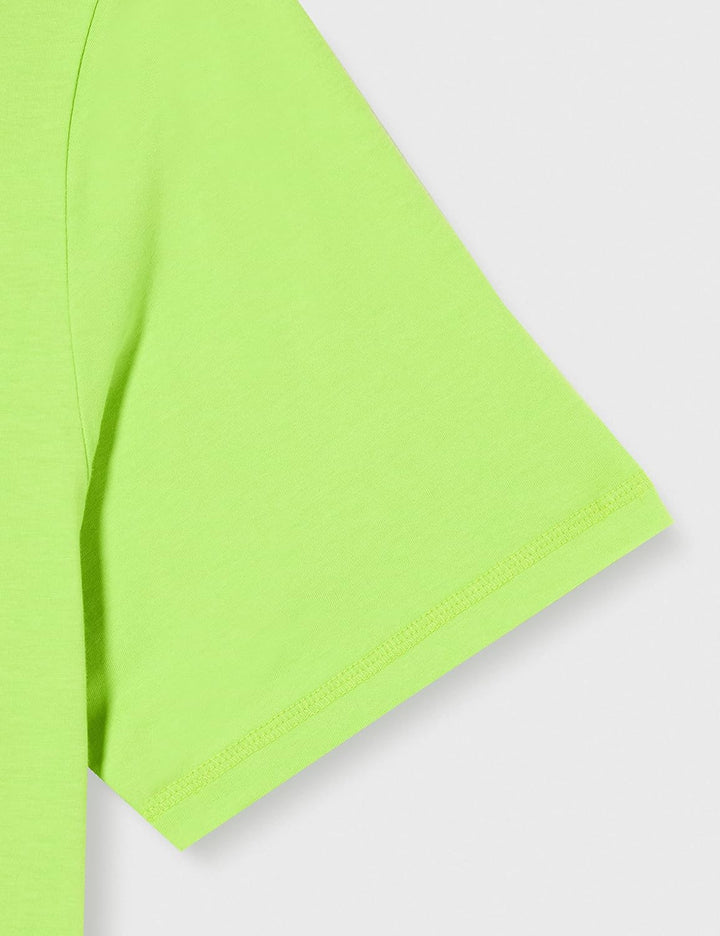 BOSS Herren TeeVibes Relaxed-Fit T-Shirt aus Baumwolle mit Print auf Vorder- und Rückseite M Bright