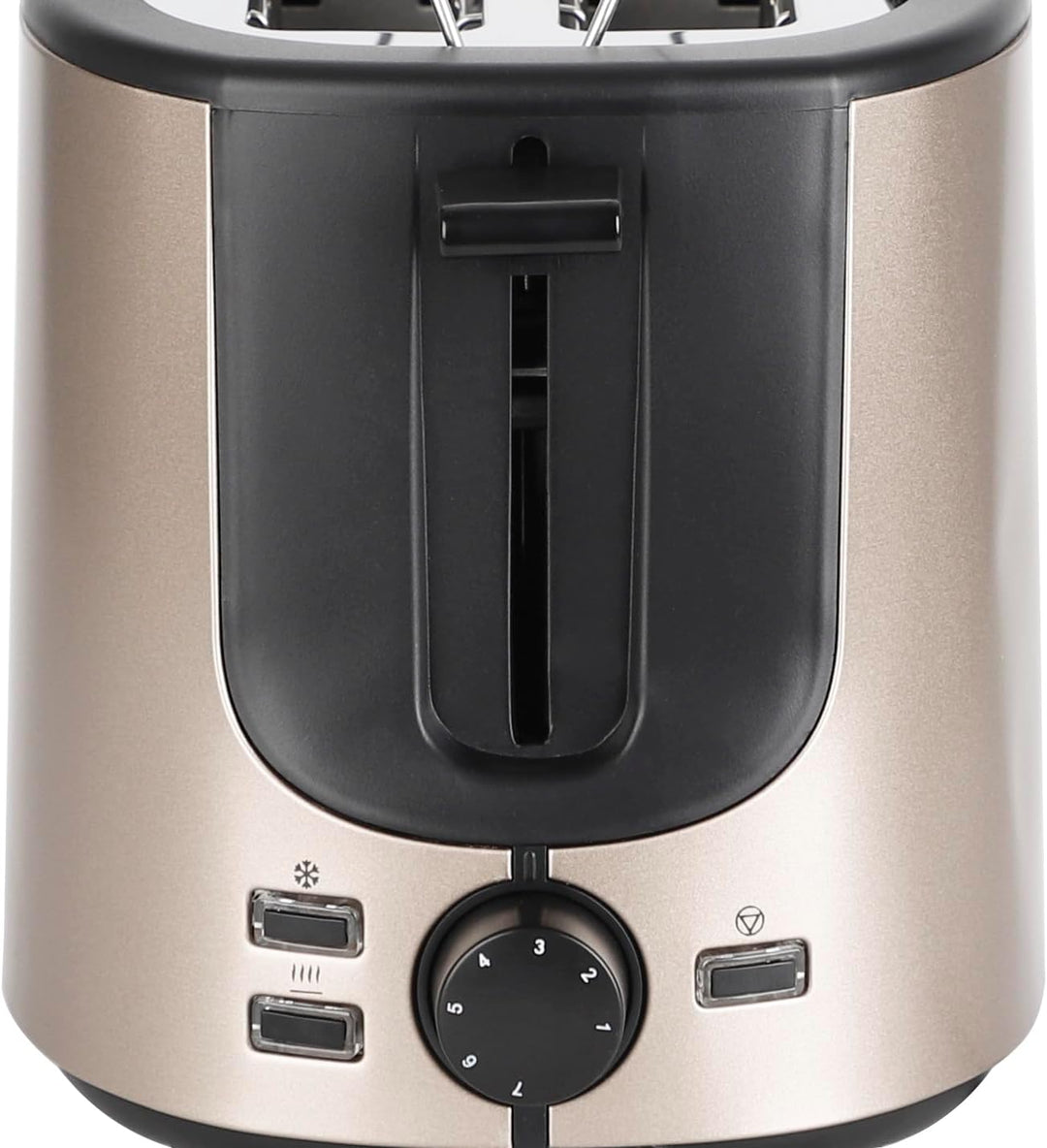 EMERIO Edelstahl Toaster mit integriertem Brötchenaufsatz | Satin Edition | 2 Toastschlitze | Zentri