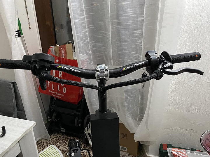 Alfa Pasca Carbon Mountain Fahrrad Lenker Ebene Steigleitung MTB Fahrrad Lenker Rot/Schwarz 3K Matt/