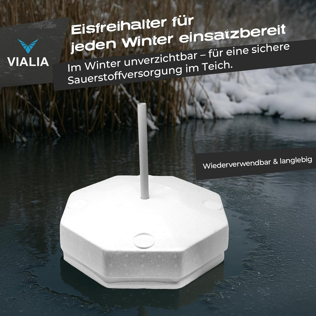 Eisfreihalter 40 cm Durchmesser Gartenteich Styropor Eisfreihalter für einen eisfreien Teich im Wint