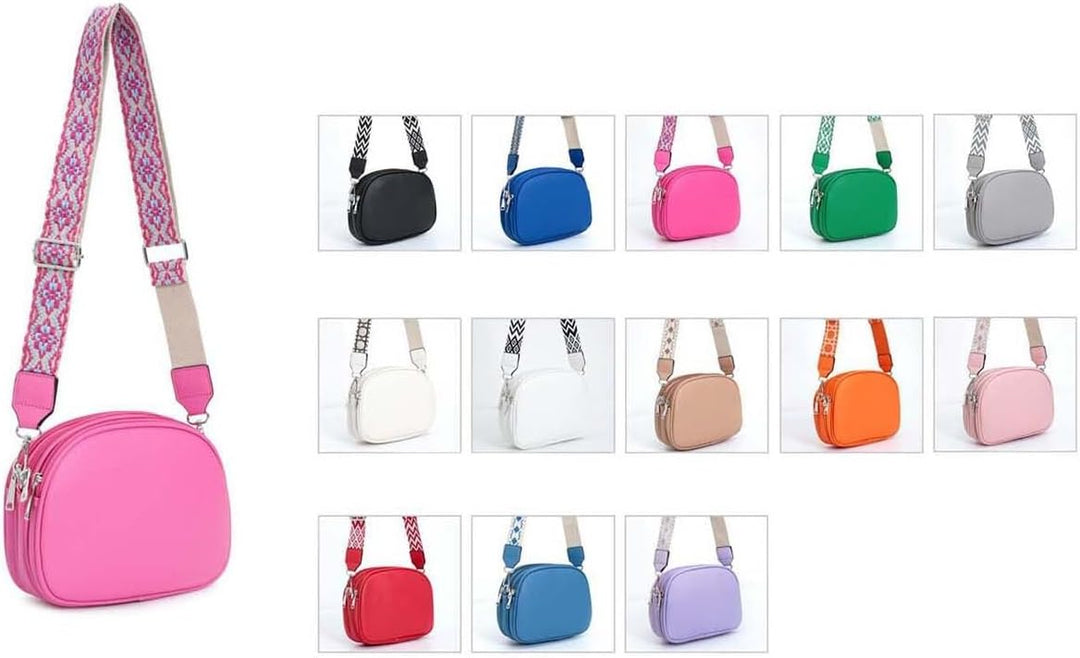 Damen Tasche Crossbody Umhängetasche Gürteltasche Bodybag Schultertasche Crossover Damentasche Kunst