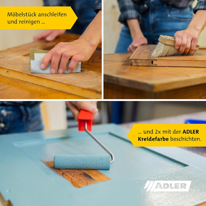ADLER Kreidefarbe AS 01/2 Firn - 750ml 750.00 ml (1er Pack) AS 01/2 Firn, 750.00 ml (1er Pack) AS 01