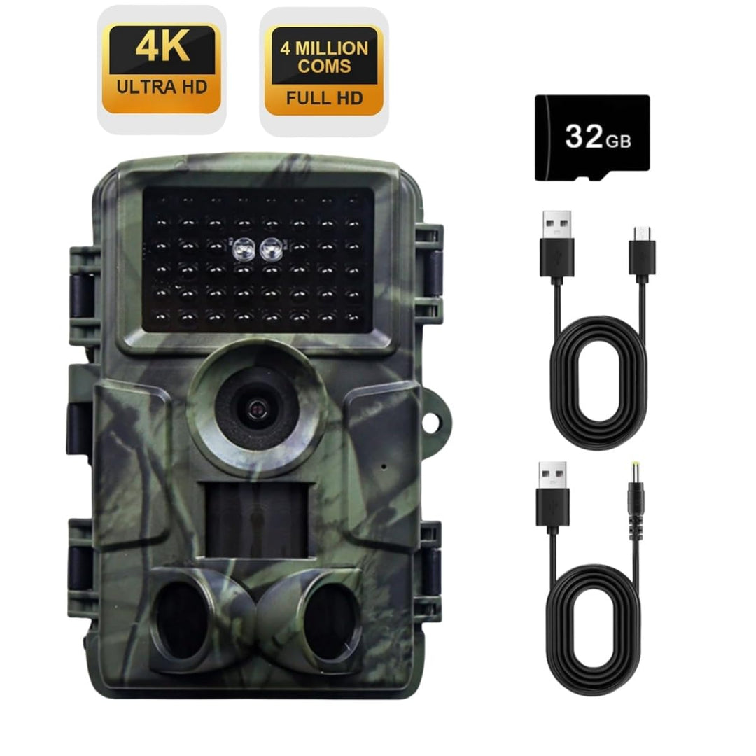LMHOME Wildkamera, 60 MP 4K Video Wildkamera mit 2.0" LCD-Bildschirm, Wildkamera mit Bewegungsmelder
