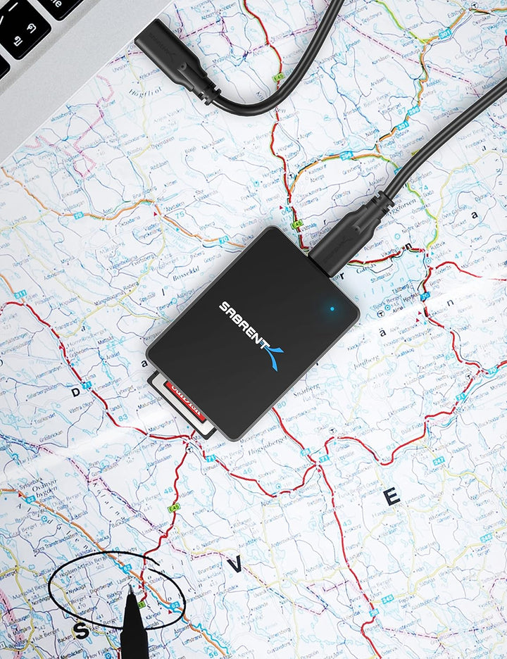 SABRENT CFexpress Typ B Kartenleser, USB 3.2 Gen 2 HIGH Speed 10 Gbit/s, Thunderbolt-kompatibel, unt