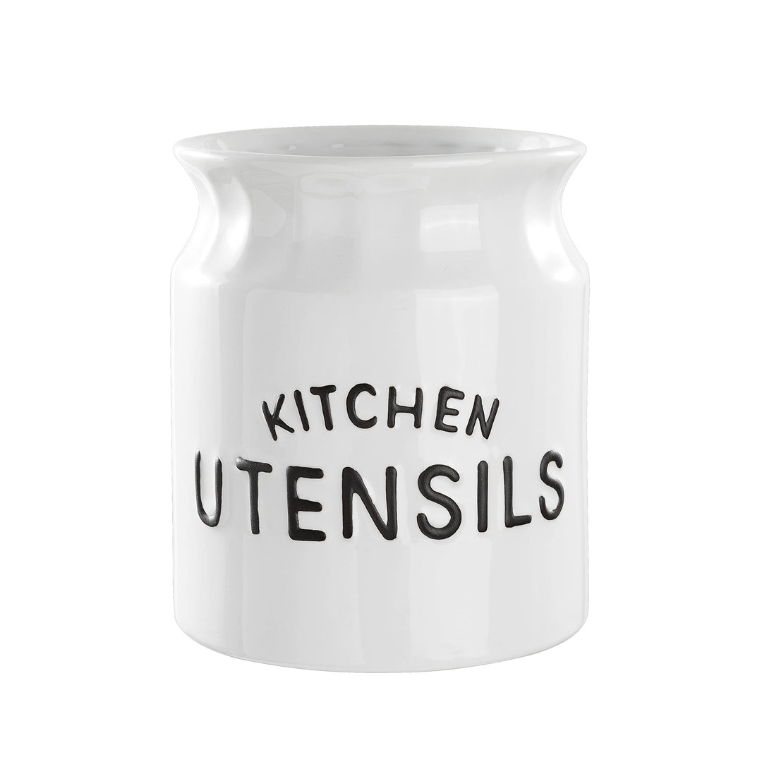 Karisky Kitchen Utensil Holder for Countertop, Solid Ceramic Cooking Utensil Crock Holder for Kitche