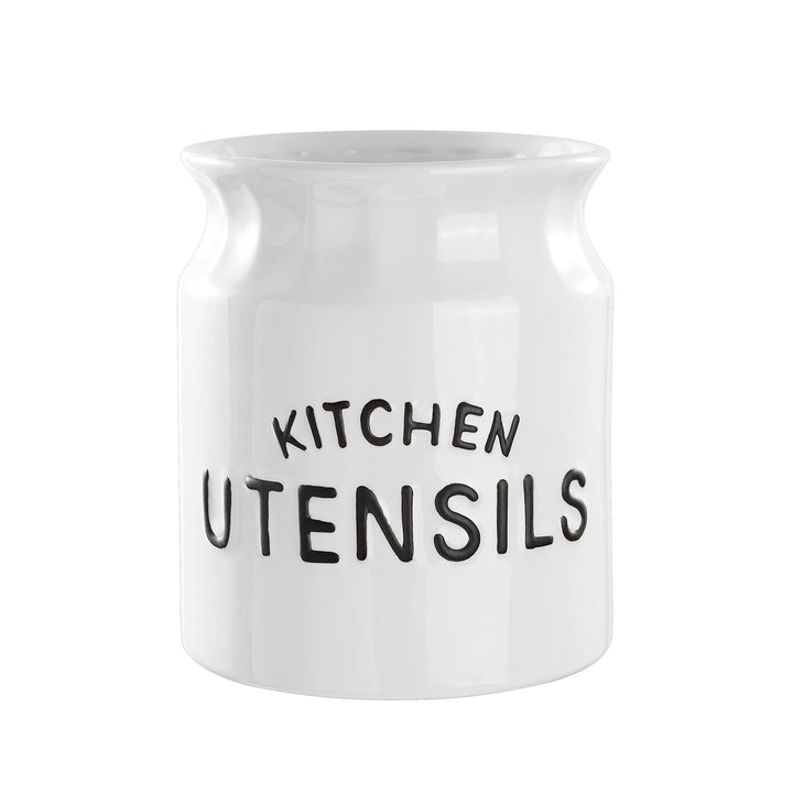 Karisky Kitchen Utensil Holder for Countertop, Solid Ceramic Cooking Utensil Crock Holder for Kitche