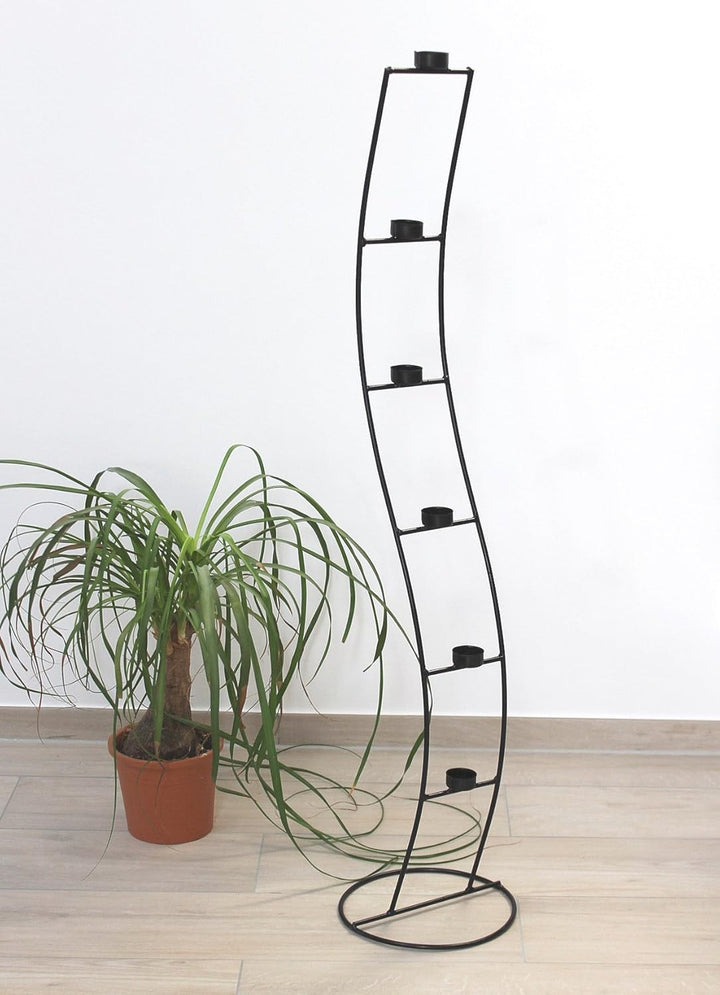 Teelichthalter SW102 aus Metall 120 cm Kerzenleuchter Kerzenhalter Kerzenständer Teelichtständer Tee