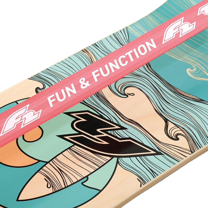 F2 Balance Board Surfline Board Slackline Training 105x27,5cm Farbe wählbar Pink 105x27,5cm, Pink 10