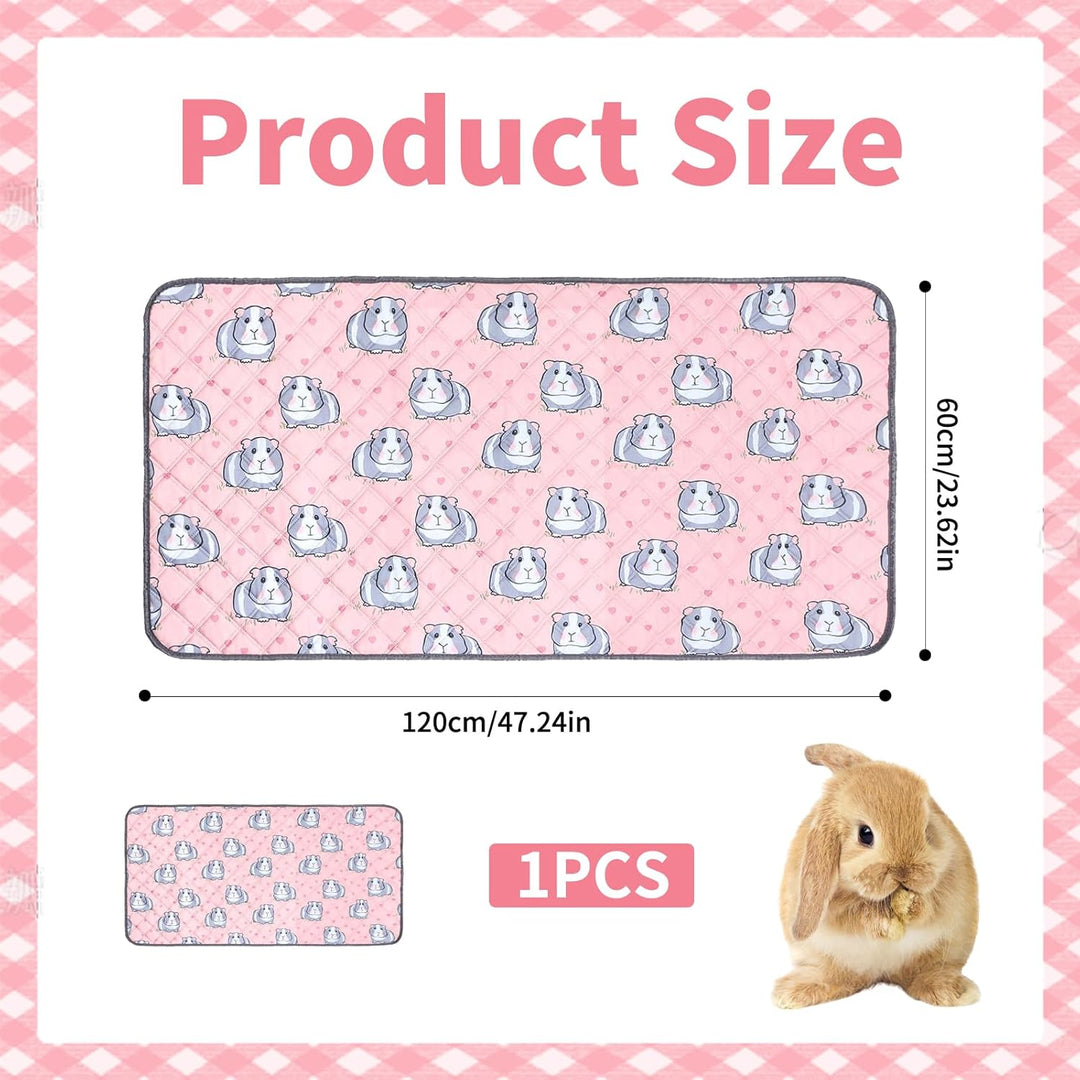 pipipads meerschweinchen, 1 Stück Pads für Meerschweinchen Hamsterkäfigmatte, 60x120cm, Rosa, Ideal