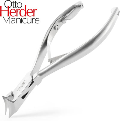 OTTO HERDER NAGELZANGE - Kopfschneider Fussnagelzange für starke Fussnägel 14cm aus Edelstahl 2cm Sc