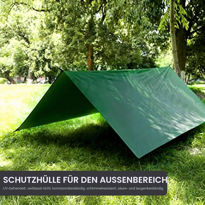 GZBtech Abdeckplane Gewebeplane Wasserfest【5x6m 150g/m²】,Wasserdicht Schutzplane mit Ösen, PE-Plane