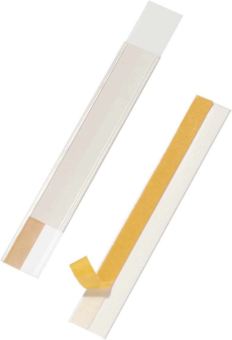 Durable Scannerschienen Scanfix inkl. Etiketten, 200 x 40 mm, transparent, 50 Stück, 802519, 200 x 4
