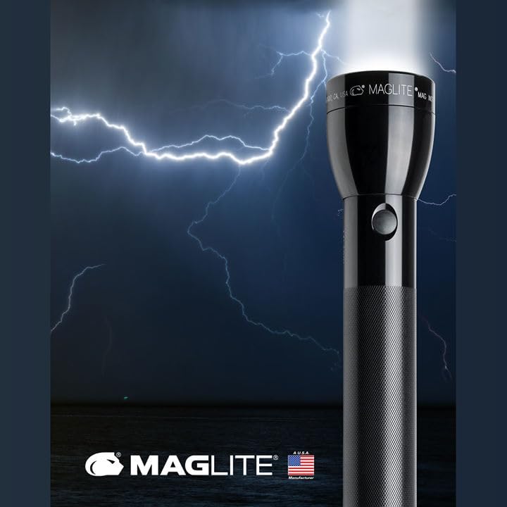 Maglite ML300L LED 3-Zellen D Display Box Schwarz, Schwarz